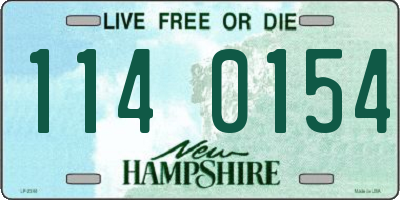 NH license plate 1140154