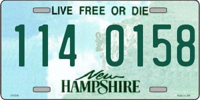 NH license plate 1140158