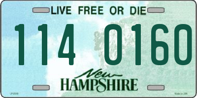 NH license plate 1140160