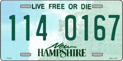 NH license plate 1140167