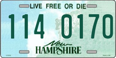 NH license plate 1140170