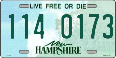 NH license plate 1140173