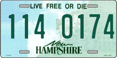 NH license plate 1140174