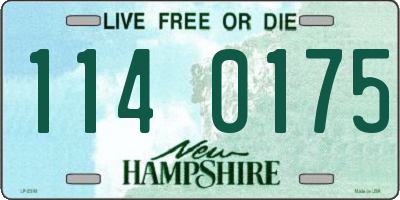 NH license plate 1140175
