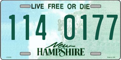 NH license plate 1140177