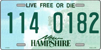NH license plate 1140182