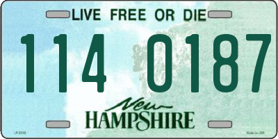 NH license plate 1140187