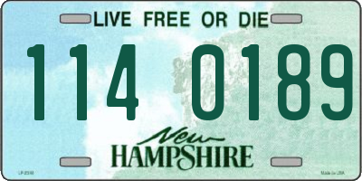 NH license plate 1140189