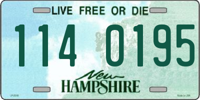 NH license plate 1140195