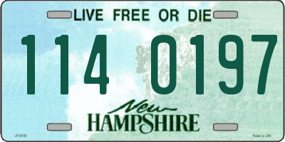 NH license plate 1140197