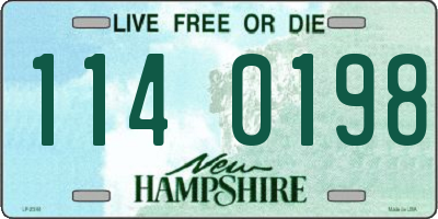 NH license plate 1140198