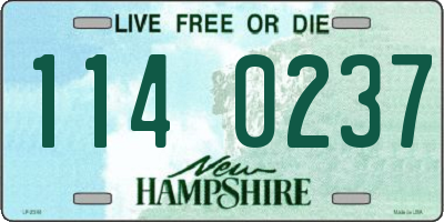 NH license plate 1140237