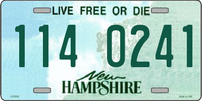 NH license plate 1140241