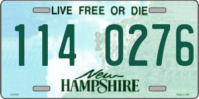 NH license plate 1140276