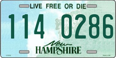 NH license plate 1140286
