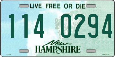 NH license plate 1140294