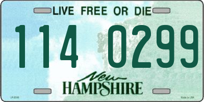 NH license plate 1140299