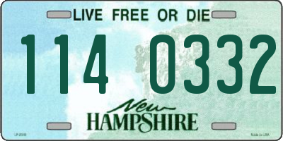 NH license plate 1140332