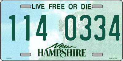 NH license plate 1140334