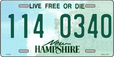 NH license plate 1140340