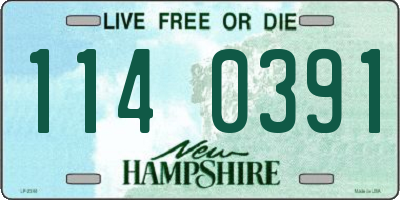 NH license plate 1140391