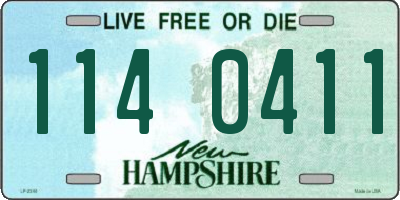 NH license plate 1140411