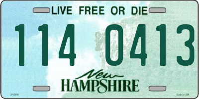 NH license plate 1140413