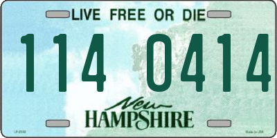 NH license plate 1140414