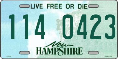 NH license plate 1140423