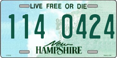 NH license plate 1140424