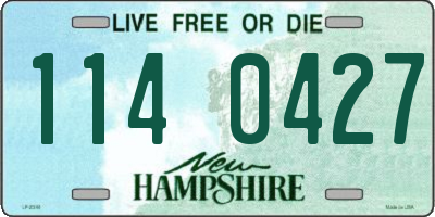 NH license plate 1140427
