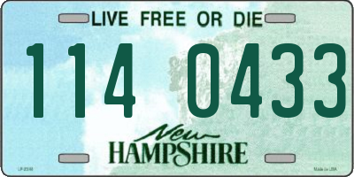 NH license plate 1140433