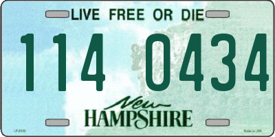 NH license plate 1140434