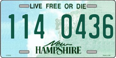 NH license plate 1140436