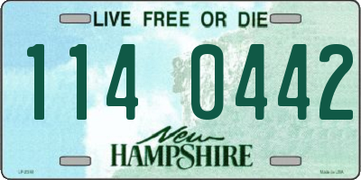 NH license plate 1140442