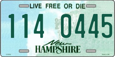 NH license plate 1140445