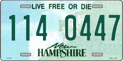 NH license plate 1140447