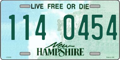 NH license plate 1140454