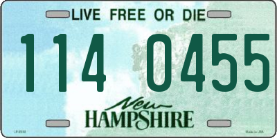 NH license plate 1140455