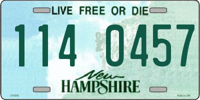 NH license plate 1140457