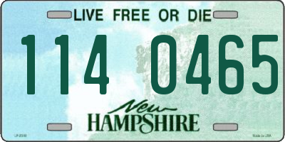 NH license plate 1140465