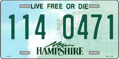 NH license plate 1140471