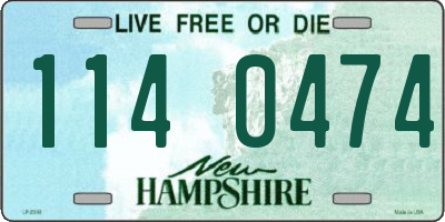 NH license plate 1140474