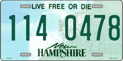NH license plate 1140478