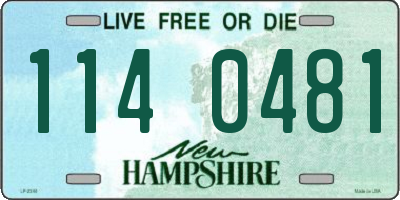 NH license plate 1140481