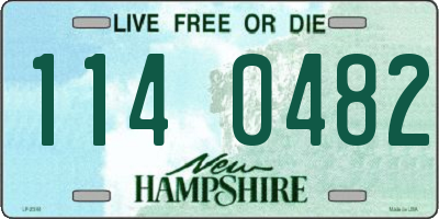 NH license plate 1140482
