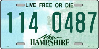 NH license plate 1140487