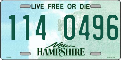 NH license plate 1140496