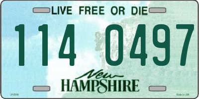 NH license plate 1140497