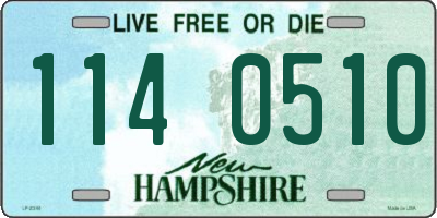 NH license plate 1140510